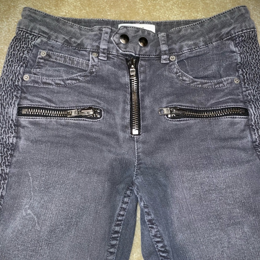 Isabel Marant Etoile Pelona Biker Dark Gray Jeans | Size 36 FR | S US